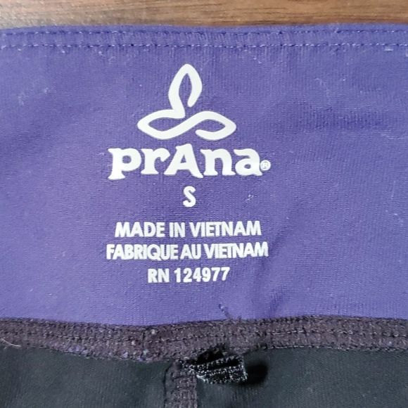 Prana • Gabi Indigo/Purple/Black Full Length Leggings Size Small - Picture 8 of 9
